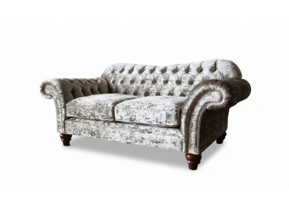 Chesterfield Podkładka Włókienniczy Sofa 2 miejsce siedzące Sofa Design Luksusowe sofy materiałowe