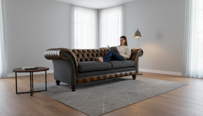 Trzyosobowa luksusowa 3-miejscowa kanapa do siedzenia Podkładka Classic Siedziba Living Room Meble