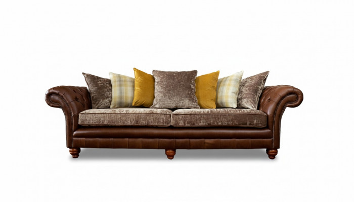 Sofa Couch 3 miejsce do siedzenia Design Couch Podkładka Włókienniczy Classic Trzyosobowa Nowość