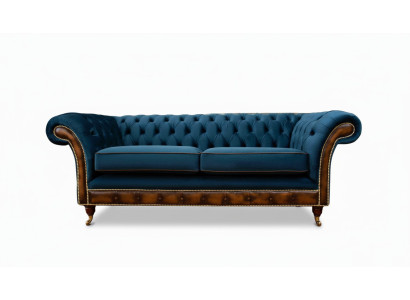 Designerska kanapa trzyosobowa Podkładka Sofa Chesterfield Pokój Meble Siedziba