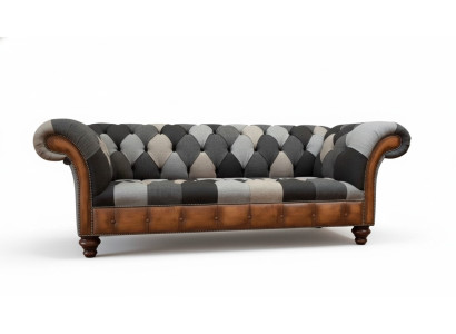 Chesterfield 3 miejsce do siedzenia Kanapa Podkładka Włókienniczy Kanapy Sofa do Salonu Nowość