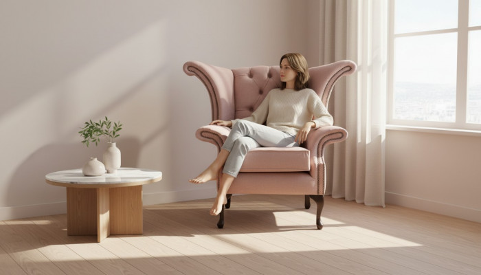 EarsFotel Fotel Aksamit Design Podkładka Sofa Chesterfield Włókienniczy Meble