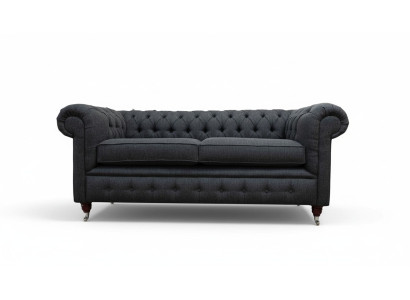 Chesterfield Couch Podkładka Meble Dwumiejscowe Kanapy Sofy Materiał Szary