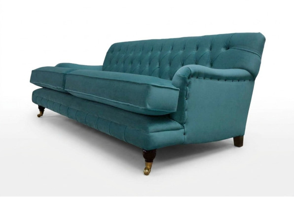 Sofa 3 miejsce do siedzenia Material Design Couch Podkładka Sofy Włókienniczy Modern Chesterfield 1