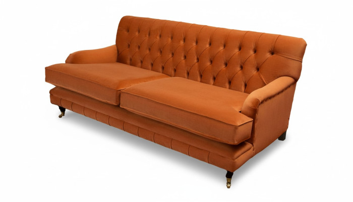 Sofa trzyosobowa 3 Siedziba Materiał Chesterfield Nowoczesny design Sofa do salonu
