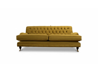 Chesterfield Sofa 3 miejsce do siedzenia Podkładka Włókienniczy Material Kanapy Eleganckie sofy
