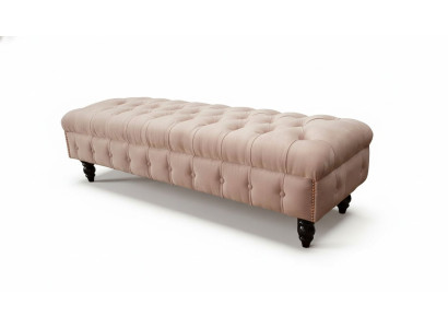 Podnóżek Stołek tapicerowany otomana Chesterfield