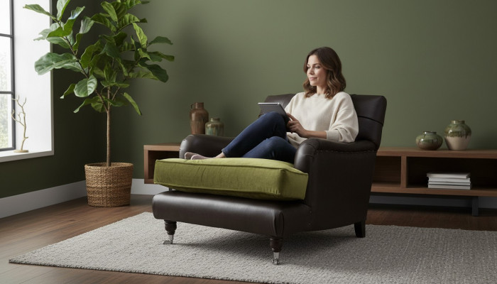 Chesterfield Fotel Design Podkładka Sofa Kanapa Chesterfield Skóra