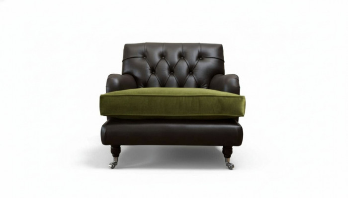 Chesterfield Fotel Design Podkładka Sofa Kanapa Chesterfield Skóra