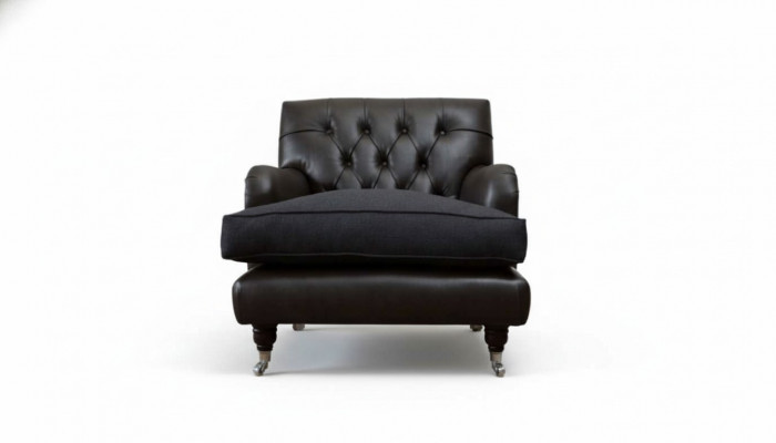 Chesterfield Design Fotel Couch Podkładka Luxury Couches 1 Siedziba Skóra