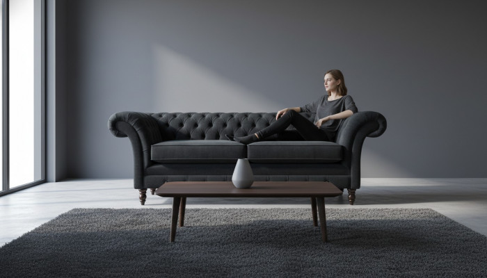 Chesterfield Różowa Nowa Trzyosobowa Kanapa Materiałowa Podkładka Sofa Nowość