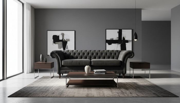 Chesterfield Różowa Nowa Trzyosobowa Kanapa Materiałowa Podkładka Sofa Nowość