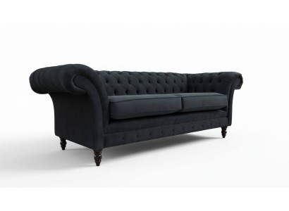 Chesterfield Różowa Nowa Trzyosobowa Kanapa Materiałowa Podkładka Sofa Nowość