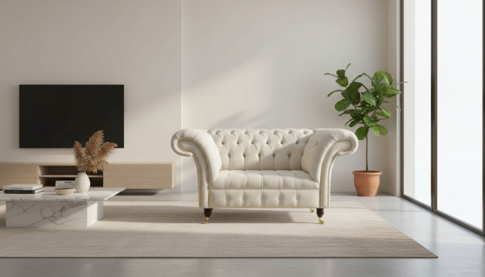 Sofa 1,5 miejsce do siedzenia Couch Design Podkładka Modern Włókienniczy Material Couches Nowość