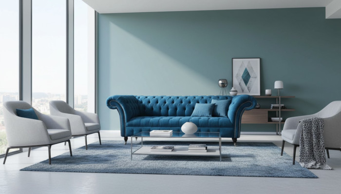 Kanapa trzyosobowa Podkładka Sofa Chesterfield projekt sofy kanapy Włókiennicze
