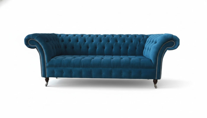 Kanapa trzyosobowa Podkładka Sofa Chesterfield projekt sofy kanapy Włókiennicze