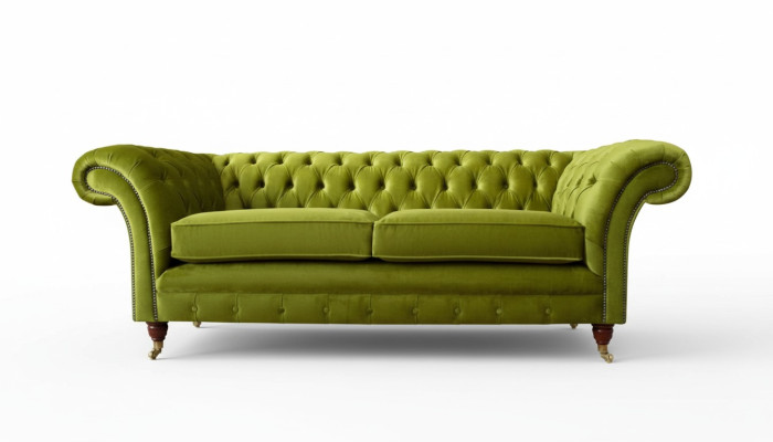 Sofa 3 miejsce do siedzenia Material Design Couch Podkładka Sofy Włókienniczy Modern Chesterfield