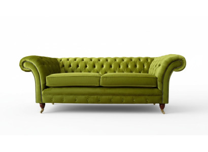 Sofa 3 miejsce do siedzenia Material Design Couch Podkładka Sofy Włókienniczy Modern Chesterfield