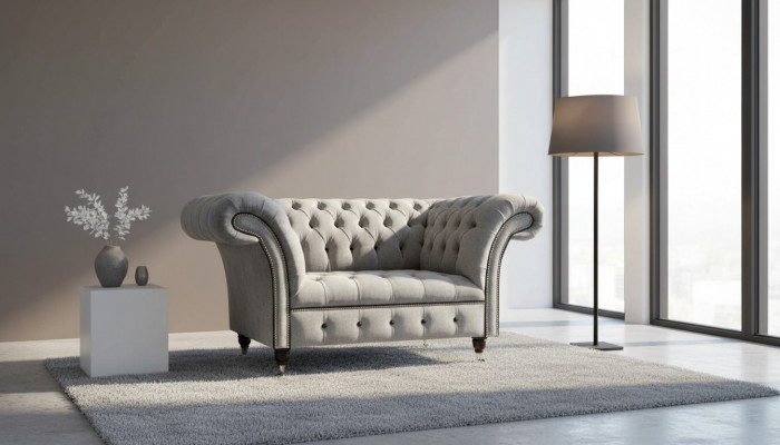 Chesterfield Fotel Materiał Living Room Design Podkładka Włókienniczy Design Luxury