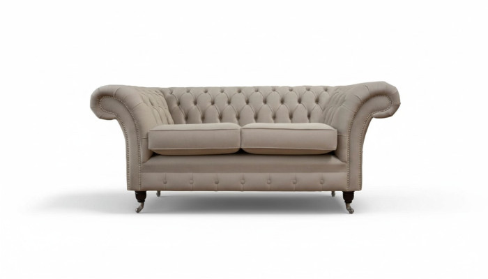 Chesterfield Włókienniczy Podkładka Sofa Design Luxury Couch Material Sofy 2 miejsce do siedzenia