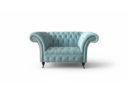 Chesterfield Fotel Turquoise Podkładka Sofa 1 miejsce do siedzenia Design Podkładka Nowość