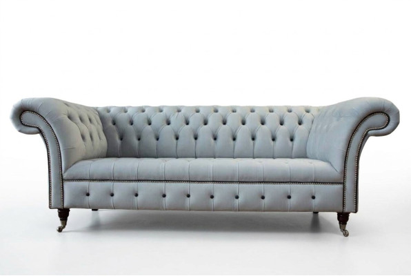 Sofa 3 miejsce do siedzenia Luksusowe skórzane sofy Chesterfield Luksusowa designerska kanapa Nowość