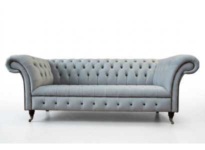 Sofa 3 miejsce do siedzenia Luksusowe skórzane sofy Chesterfield Luksusowa designerska kanapa Nowość