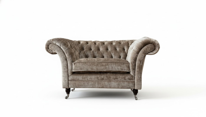 Design Chesterfield Fotel 1 miejsce do siedzenia kanapa Podkładka Luksusowe sofy włókiennicze
