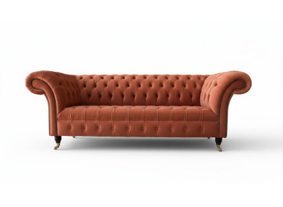 Luksusowa Kanapa Chesterfield 3 miejsce do siedzenia Podkładka Włókienniczy Kanapy Materiał Sofa Nowość