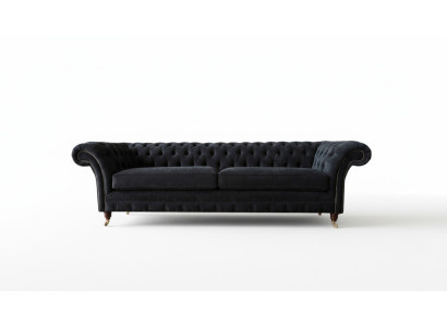Design Sofa 4 miejsce do siedzenia Podkładka Luxury Classic Włókienniczy Chesterfield Sofas