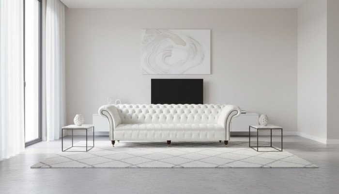 Chesterfield 4 miejsce do siedzenia Salon Angielski Design Kanapy Sofa Meble Nowe