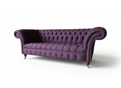 Chesterfield 3 miejsce do siedzenia Sofa Sofa materiałowa Sofa Podkładka Siedziba Sofy 3-osobowe Nowe