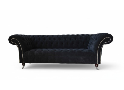 Design Sofa Couch Podkładka 3 miejsce do siedzenia Sofy Blue Couches Siedziba Materiał Nowy