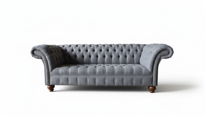 Chesterfield 3 miejsce do siedzenia Kanapa Podkładka Siedziba Włókienniczy Materiał Kanapy Sofa Nowość