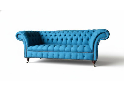 Chesterfield Sofa Couch Podkładka Designer 3 miejsce do siedzenia Sofy Nowa trzyosobowa sofa