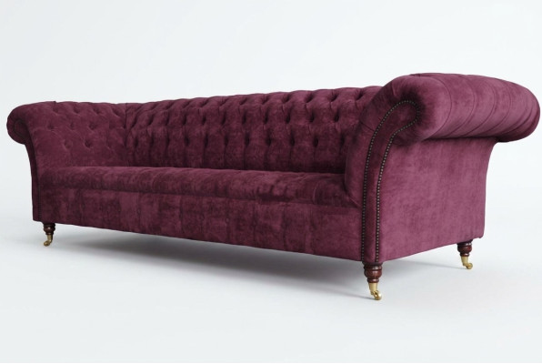 Chesterfield Design Couch Podkładka Włókienniczy Sofa Couches 3er miejsce do siedzenia Nowe