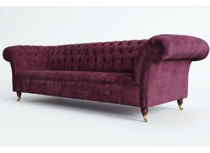 Chesterfield Design Couch Podkładka Włókienniczy Sofa Couches 3er miejsce do siedzenia Nowe