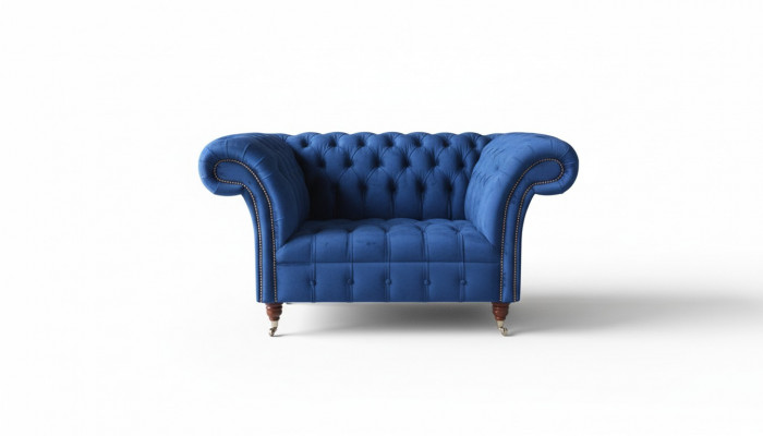 Design Fotel Włókienniczy Luxury Couch 1,5 miejsca do siedzenia Sofa Relaks Lounge Club Nowość