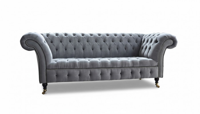 Chesterfield 3 miejsce do siedzenia Kanapa Siedziba Włókienniczy Materiał Kanapy Sofy Sofa Podkładka