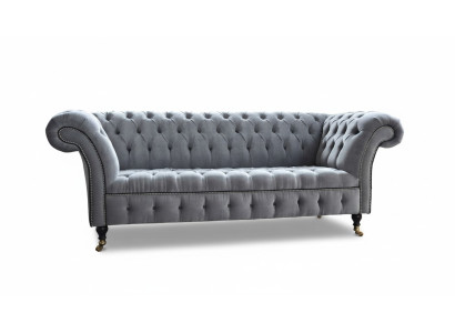 Chesterfield 3 miejsce do siedzenia Kanapa Siedziba Włókienniczy Materiał Kanapy Sofy Sofa Podkładka