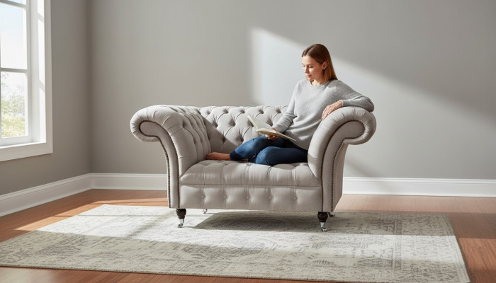Chesterfield Włókienniczy Podkładka Fotel 1 miejsce siedzące Sofy Design Luksusowe sofy materiałowe