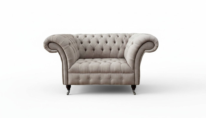 Chesterfield Włókienniczy Podkładka Fotel 1 miejsce siedzące Sofy Design Luksusowe sofy materiałowe
