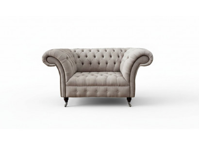 Chesterfield Włókienniczy Podkładka Fotel 1 miejsce siedzące Sofy Design Luksusowe sofy materiałowe