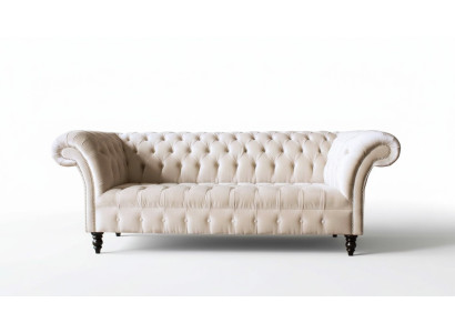 Sofa 3 miejsce do siedzenia Sofy Kanapa Podkładka Nowoczesna sofa materiałowa Siedziba trzyosobowa Nowość