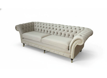Kanapa Sofa Podkładka 3 miejsce do siedzenia Kanapy Siedziba Sofy Trzymiejscowe Chesterfield