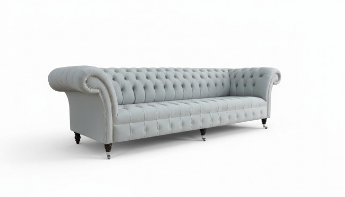 Chesterfield Sofa 4 miejsce do siedzenia Designerskie kanapy Kanapa Materiał Podkładka Włókienniczy