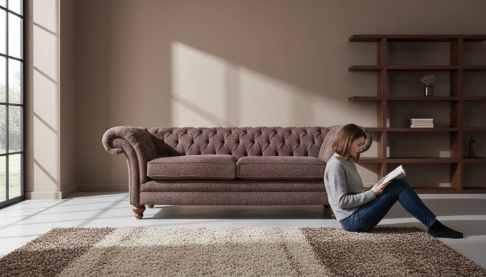 Duża kanapa Chesterfield w stylu angielskim w stylu klasycznym 3 Siedziba Podkładka 230cm