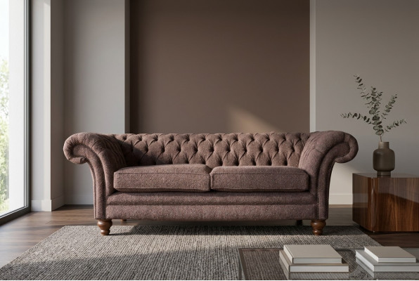 Duża kanapa Chesterfield w stylu angielskim w stylu klasycznym 3 Siedziba Podkładka 230cm