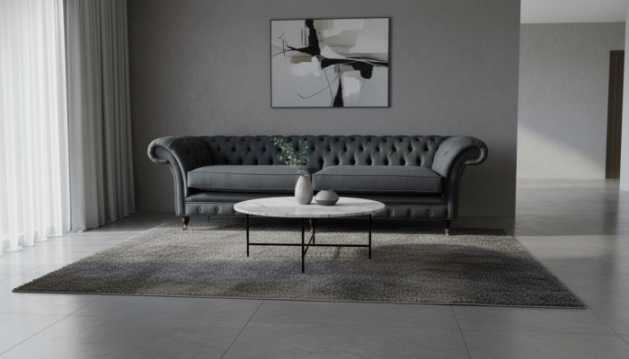 Design Sofa 4 miejsce do siedzenia Sofa Włókienniczy Podkładka Klasyczne Sofy Chesterfield