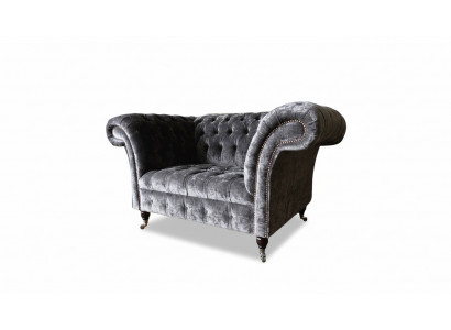Design Chesterfield Materiał Couch Fotel 1,5 miejsce do siedzenia Podkładka Lounge Nowość